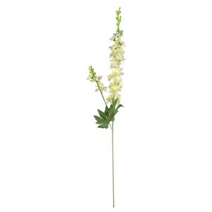 Yapay Çiçek Krem Sümbül Tek Dal Tomurcuklu 85*15cm Kumaş Çiçek Uzun Dal