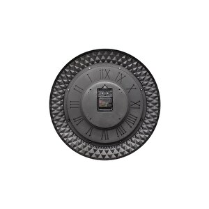 Efe Mark Premium Serisi Antik Eskitme Space Kadranlı Döner Çarklı Ev Ve Ofis Duvar Saati Kabartma Roma Rakamlı 40 Cm Bronz
