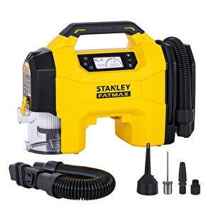 Sxvi02001 12volt/18volt 160 Psi Dijital Basınç Göstergeli Lastik & Yatak Şişirme Pompası + Araç Süpürgesi + Led Lamba (akü