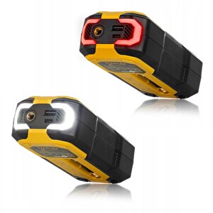 Stanley Sxif0101 12v / Şarjlı Li-ion 150 Psi Dijital Göstergeli Akıllı Lastik Şişirme Pompası+ Powerbank + Sos + Led Lamba