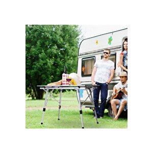Funky Chairs Elite Xl Alüminyum Teleskopik Ayaklı Kamp Piknik Masası - Gri