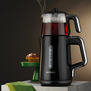  tea Perfect Çay Makinesi Siyah Krom