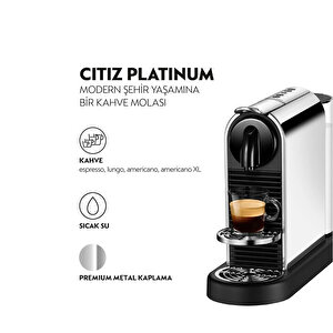 Citiz Platinum Stinless Metalik Kahve Maiınesi D140