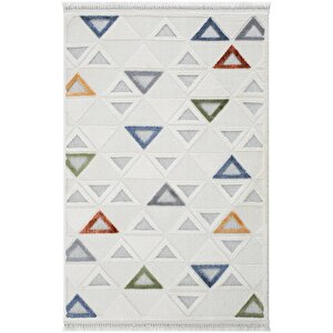 Pietra 7804 Multi Salon Halısı Yumuşak Çocuk Odası Halısı Koridor Halısı Kesme Halı Yolluk 80x150 cm
