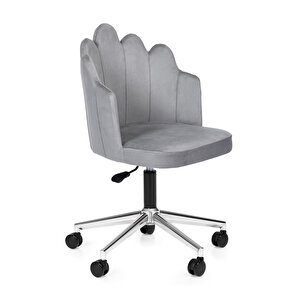 Işıltı Ofi̇s/Çalışma Sandalyesi̇ Baby Face Kumaş Gri