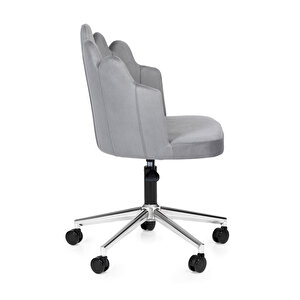 Işıltı Ofi̇s/Çalışma Sandalyesi̇ Baby Face Kumaş Gri