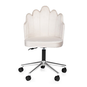 Işıltı Ofi̇s/Çalışma Sandalyesi̇ Baby Face Kumaş Bej