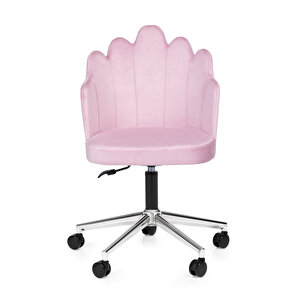 Işıltı Ofi̇s/Çalışma Sandalyesi̇ Baby Face Kumaş Pembe
