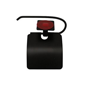 Siyah Kapaklı Tuvalet Kağıtlığı Wc Yapışkanlı Siyah Tuvalet Kağıtlığı
