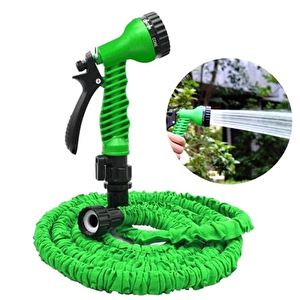 Uzayan Hortum Tabancalı 15 Metre Magic House | Bahçe Sulama İçin Expandable Hose
