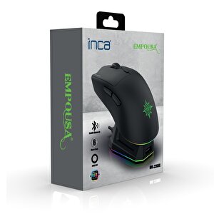 Inca Img-326mx Empousa Bluetooth+wireless+wired 3 Mod Rechargeable 8000 Dpi 6d Macro Keys  Gaming Mouse