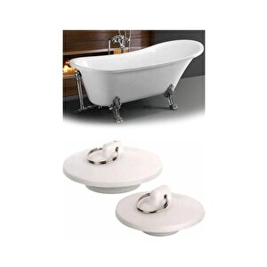 Banyo Küvet Lavabo Tıpası 2 Li Set Lavabo Tıpası Küvet Duş Teknesi Tıpası Lavabo Gider Tıkacı