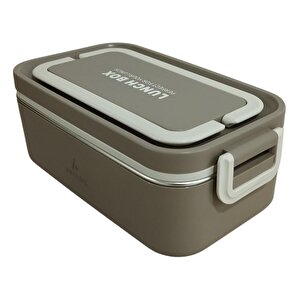 Aryıldız Bento Dikdörtgen Lunch Box Yemek Termosu Kahverengi 1000 Ml