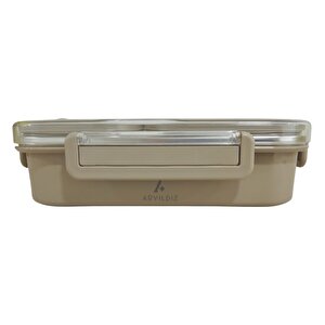 Aryıldız Bento Dikdörtgen 2 Bölmeli Lunch Box Yemek Termosu Vizon 1000 Ml