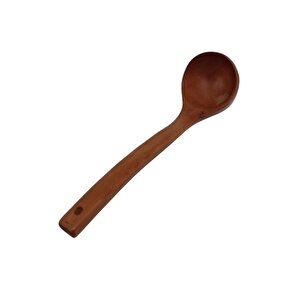 30 Cm Ahşap Kepçe Derin Çorba Kaşığı Ahşap Tahta Yemek Kepçesi Asma Delikli Kepçe