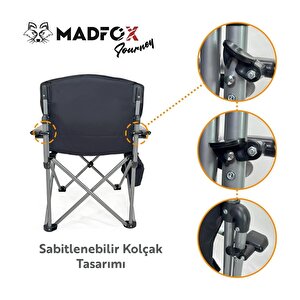 Journey Katlanır Kamp Sandalyesi Siyah Gri