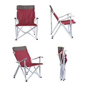 Dachuan Katlanır Kamp Sandalyesi Bordo
