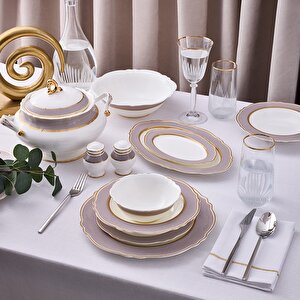 Majestic 60 Parça 12 Kişilik Porselen Yemek Takımı Ar261347