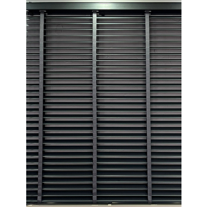 Antrasit Redektörlü Kurdelalı Ahşap Jaluzi 80x200 cm