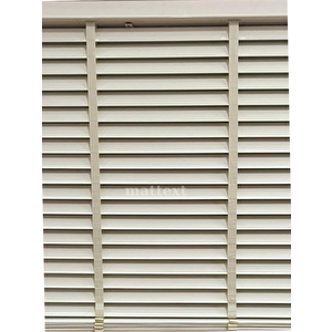 Krem Redektörlü Kurdelalı Ahşap Jaluzi 120x260 cm