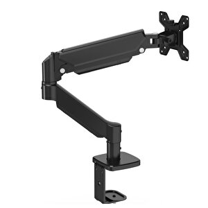 Sline M252 17-28inch Amortisörlü Hareketli Masa Üstü Tekli Monitör Standı 10x10 cm