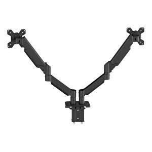 Sline M252d Amortisörlü 13-32'' Çift Kollu Masa Üstü Monitör Standı 10x10 cm