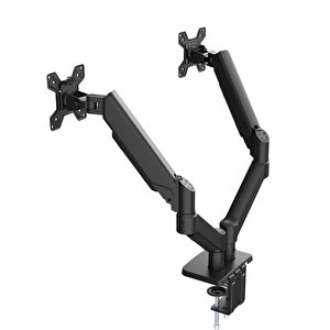 Sline M252d Amortisörlü 13-32'' Çift Kollu Masa Üstü Monitör Standı