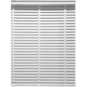 Beyaz Redektörlü Kurdelalı Ahşap Jaluzi 160x160 cm