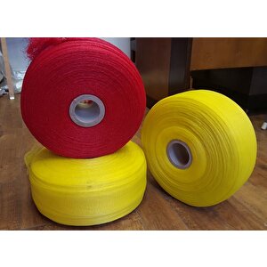 Dokuma File, Kavun Asma Filesi, Limon Filesi, Narenciye Filesi, 1000m uzunluk, 38cm genişler, Limon Sarısı renkli. Sarı