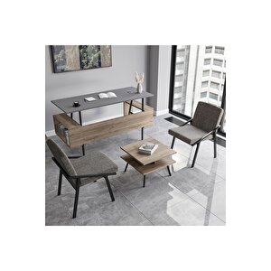 Lagomood İrony Ofis İki Adet Tekli Koltuk Antrasit Gri