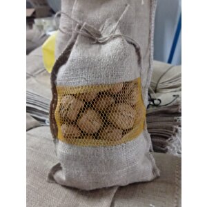 Fileli, Jüt Ceviz Çuvalı, 21 Cm-32 Cm, 10 Adet, 1 Kg Ceviz Taşır.