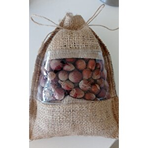 Şeffaf Pencereli, Jüt Fındık Çuvalı, 16 Cm-22 Cm, 10 Adet