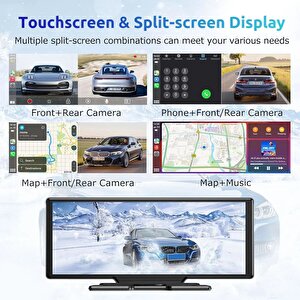 Carplay Ve Android Auto Tak Çalıştır Torpido Üstü Ön Kayıt  Ve Geri Görüş Kameralı