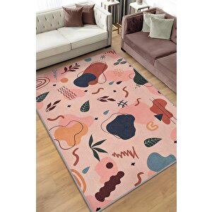Yolculuk Çok Renkli Geometrik Halı Eğlenceli Salon Halısı Modern Oturma Odası Halısı 120x180 cm
