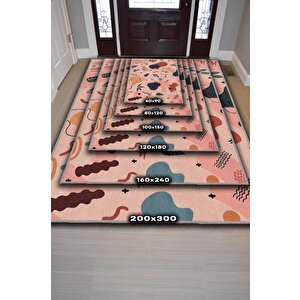Homshtag Yolculuk Çok Renkli Geometrik Halı Eğlenceli Salon Halısı Modern Oturma Odası Halısı