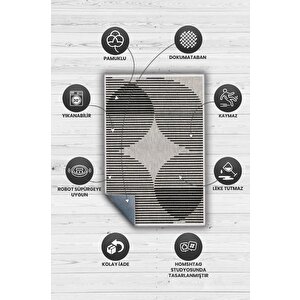 Homshtag Senin Kararın Krem Bej Renkli Halı Geometrik Oturma Odası Halısı Minimal Salon Halı