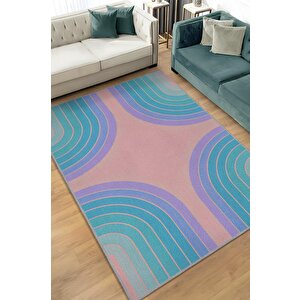 Homshtag Parla Pastel Renkli Oturma Odası Halısı Mid-century Halı Mutfak Halısı Dekoratif Salon Halı
