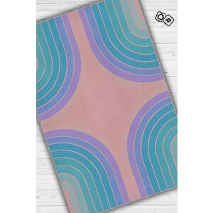 Homshtag Parla Pastel Renkli Oturma Odası Halısı Mid-century Halı Mutfak Halısı Dekoratif Salon Halı