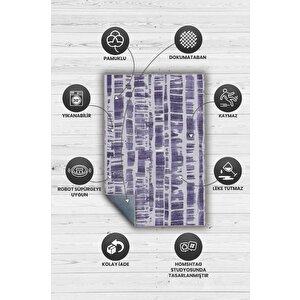 Homshtag Yol Mor Renkli Halı Geometrik Oturma Odası Halısı Minimal Salon Halı Soyut Desenli Halı