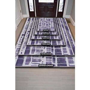 Homshtag Yol Mor Renkli Halı Geometrik Oturma Odası Halısı Minimal Salon Halı Soyut Desenli Halı