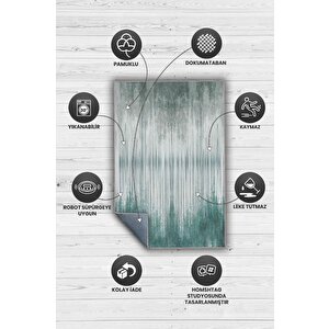 Homshtag Küçük Şeyler Gri Mavi Renkli Halı Çizgili Gölgeli Oturma Odası Halısı Minimal Salon Halı