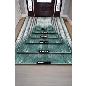 Homshtag Küçük Şeyler Gri Mavi Renkli Halı Çizgili Gölgeli Oturma Odası Halısı Minimal Salon Halı