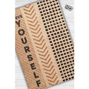 Homshtag Kendine İnan Krem Bej Renkli Halı Geometrik Oturma Odası Halısı Minimal Salon Halı