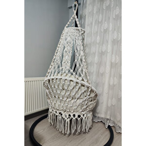 Makrome Salıncak Mindersiz (krem)- Mi̇s38002b