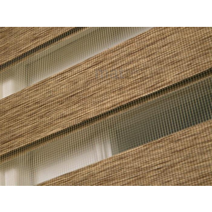 Kahverengi Bambu  Zebra Perde