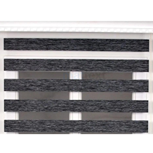 Antrasit Bambu  Zebra Perde 150x190 cm