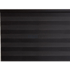 Siyah Bambu  Zebra Perde 220x200 cm