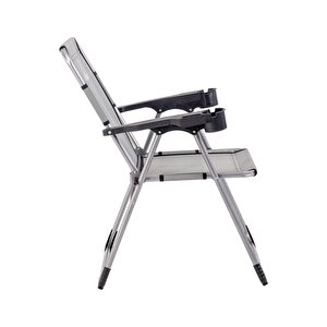 Katlanabilir Piknik Ve Kamp Sandalyesi - Bardaklıklı - Rock - Orman (a-27-r4)- 140kg Taşıma