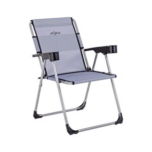 Katlanabilir Piknik Ve Kamp Sandalyesi - Bardaklıklı - Rock - Lacivert (a-26-r2)- 140kg Taşıma