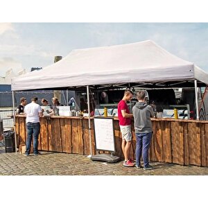 Krem 3x6 Katlanır Makaslı Çardak